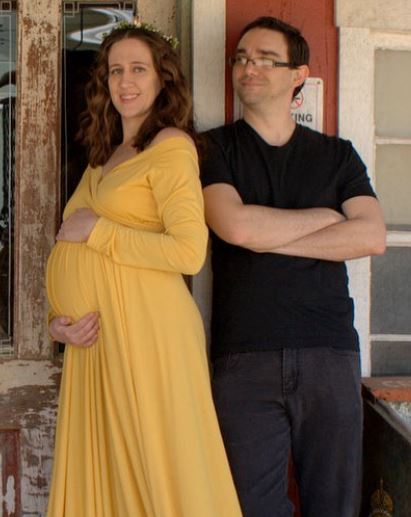 Dakota Brinkman with his pregnant wife Marissa Brinkman